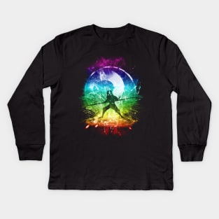 air storm - rainbow version Kids Long Sleeve T-Shirt